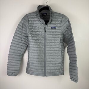 Patagonia Women’s Small Gray Down Sweater Jacket 800 Fill Lightweight Packable